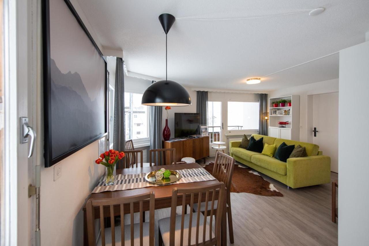 Agrimonia - Moebilierte Ferienwohnung Mit Balkon Davos Extérieur photo