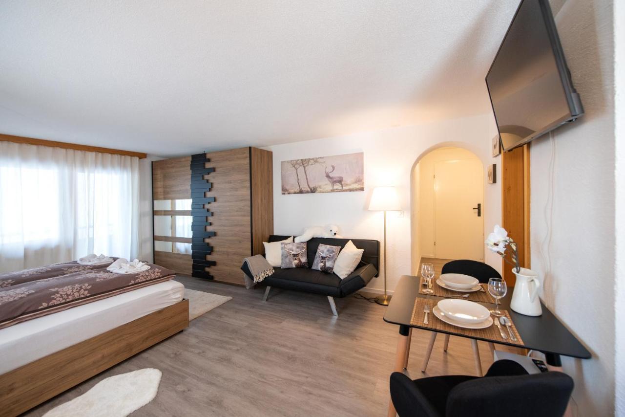 Agrimonia - Moebilierte Ferienwohnung Mit Balkon Davos Extérieur photo