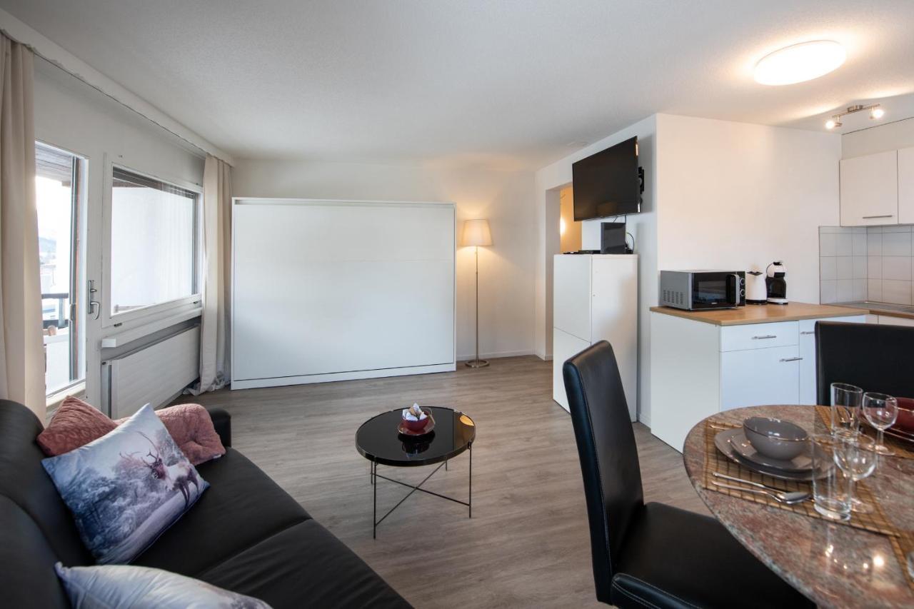 Agrimonia - Moebilierte Ferienwohnung Mit Balkon Davos Extérieur photo